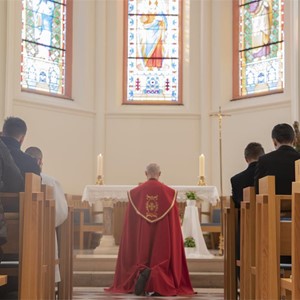 Ura preminuća bl. Alojzija u bogoslovskoj kapeli Presvetog Srca Isusova